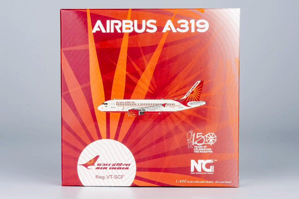 1:400 NG Model AIR INDIA AIRBUS A319 Passenger Airplane Diecast Aircraft Model