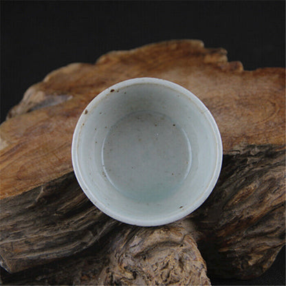 2.87” Chinese Porcelain The Qing Dynasty Blue and White Sanskrit Tea Cups