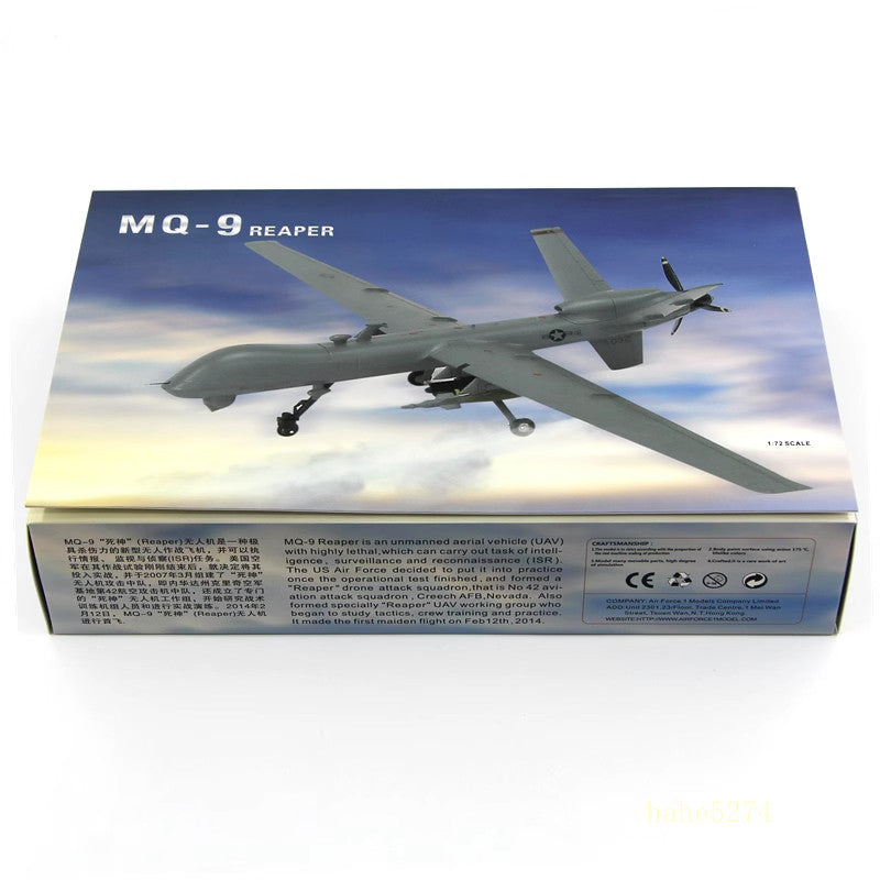 1/72 US MQ-9 Reaper Predator Unmanned Reconnaissance Attack Aircraft Airplane