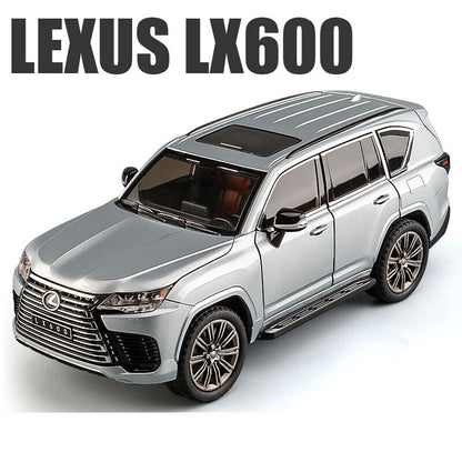 1:24 Lexus LX600 SUV Diecast Model Car Toy Vehicle Gift Sound & Light Collection