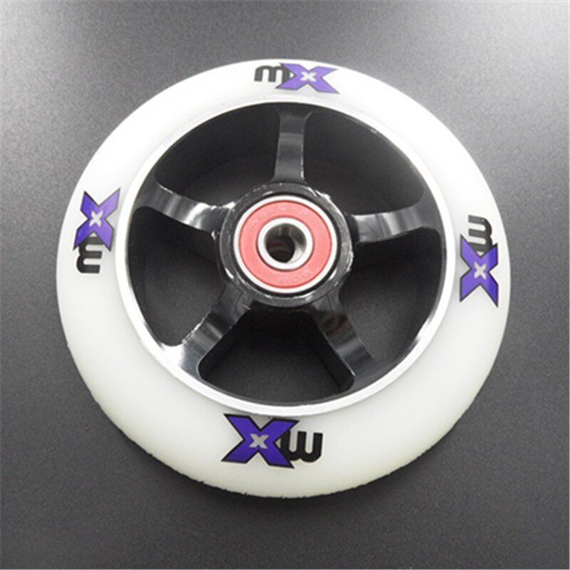 2 High Precision Aluminum Alloy Hub Scooter Wheel Heavy Speed Roller 100mm 88 A