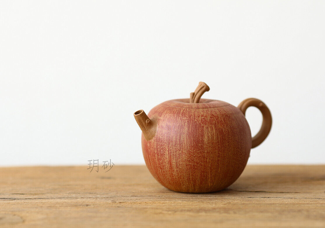 170cc chinese Yixing Handmade Zisha Duan clay Teapot Apple Hu GongFu Tea Pot