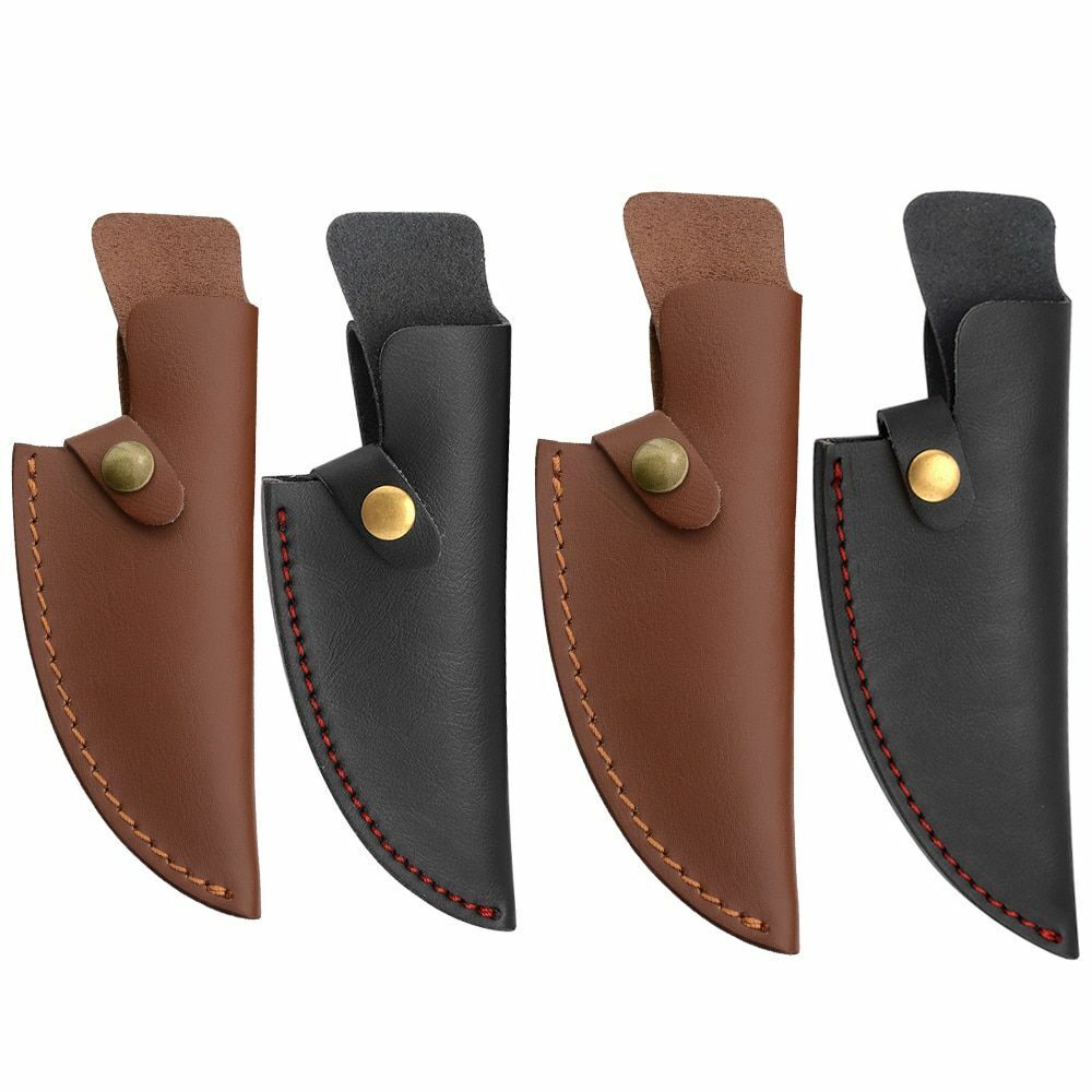 Knife Sheath Leather Case Fixed Blade Serbian Boning Knives Holder Bag 5.5/6Inch