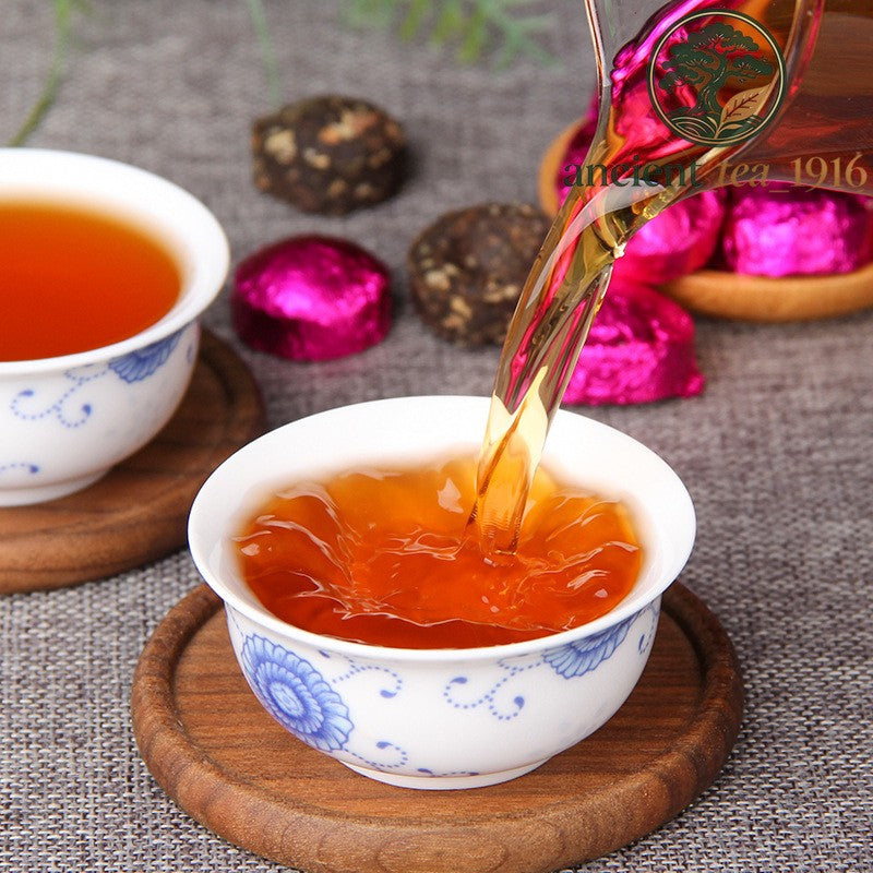 500g Lotus Leaf Pu'er Tea Ripe Tea Mini Little Tuo Tea Pu'er