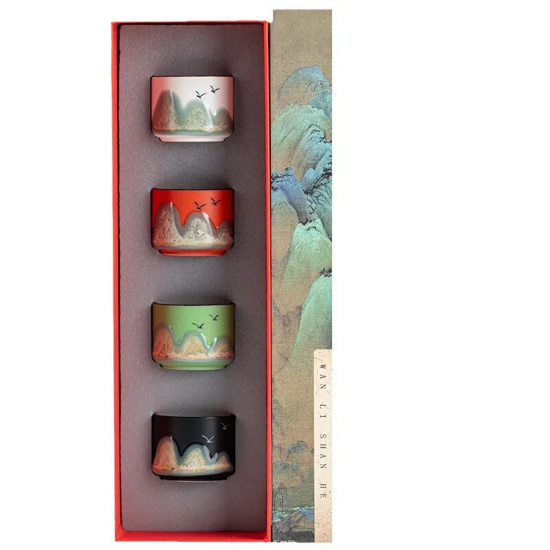 China-Chic Tea Cup Gift Tea Set Single Cup Wine Cup Ceramic Tea Bowl Cup Gift