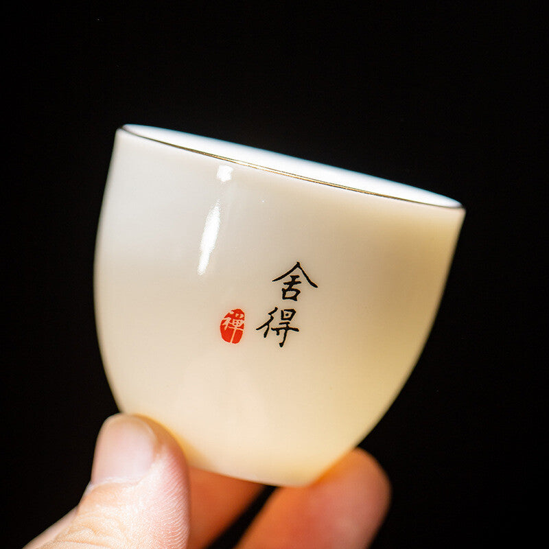 one cup porcelain master cup of tea 55ml Zen style ceramic kungfu tea cup China