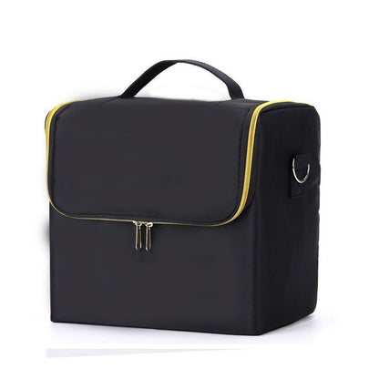 Large Make Up Bag Multi-layer Embroidery Cosmetics Storage Case Toiletry Bag 1PC
