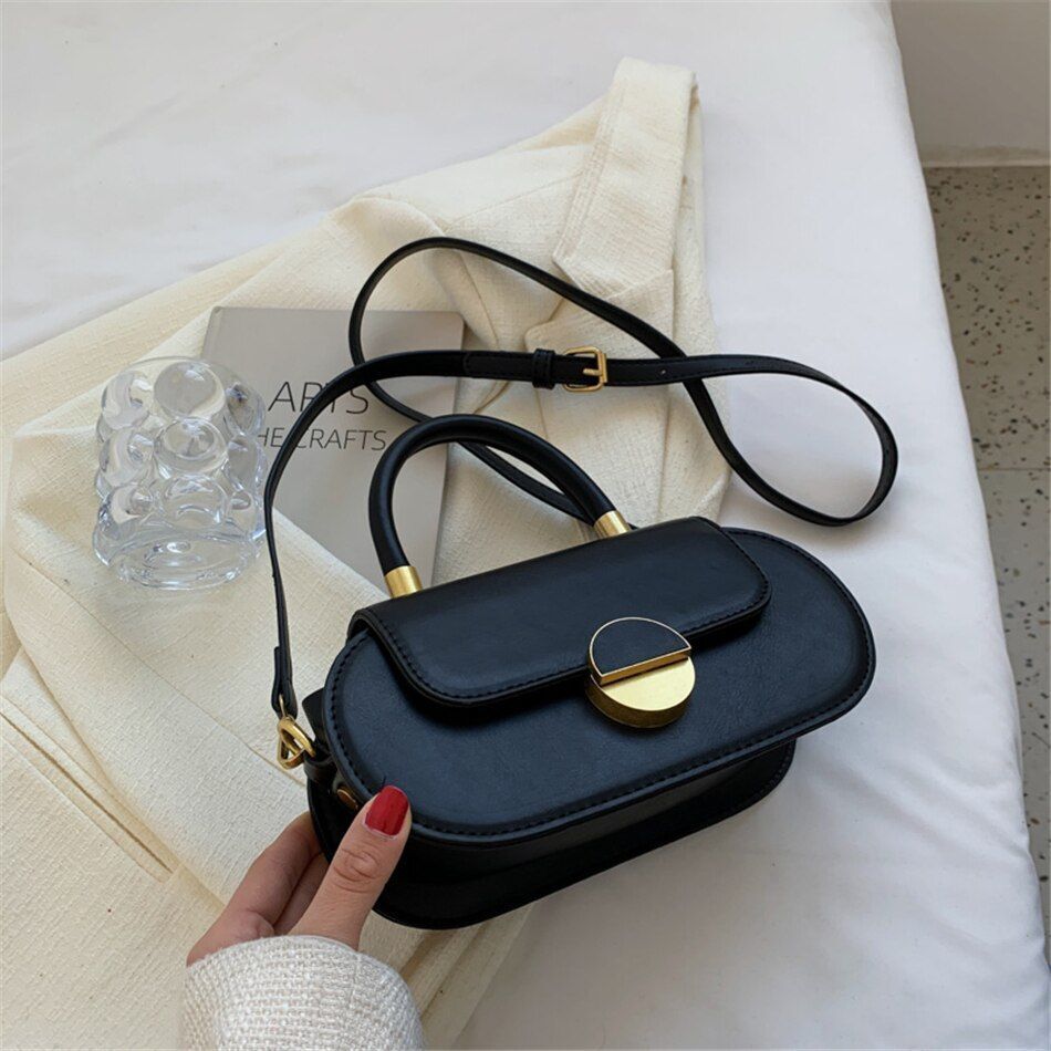 Candy Color Small Handbags Leather Shoulder Messenger Bags Women Crossbody Bags