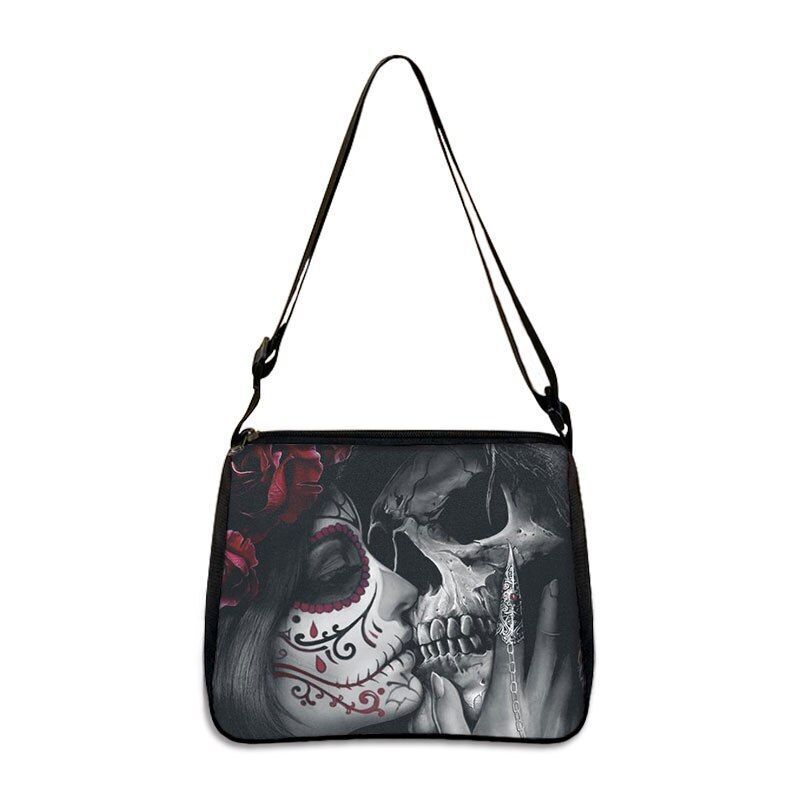 Gothic Skull Women's Bags Large Handbags Messenger Bag Ladies Shoulder Bags 1PC
