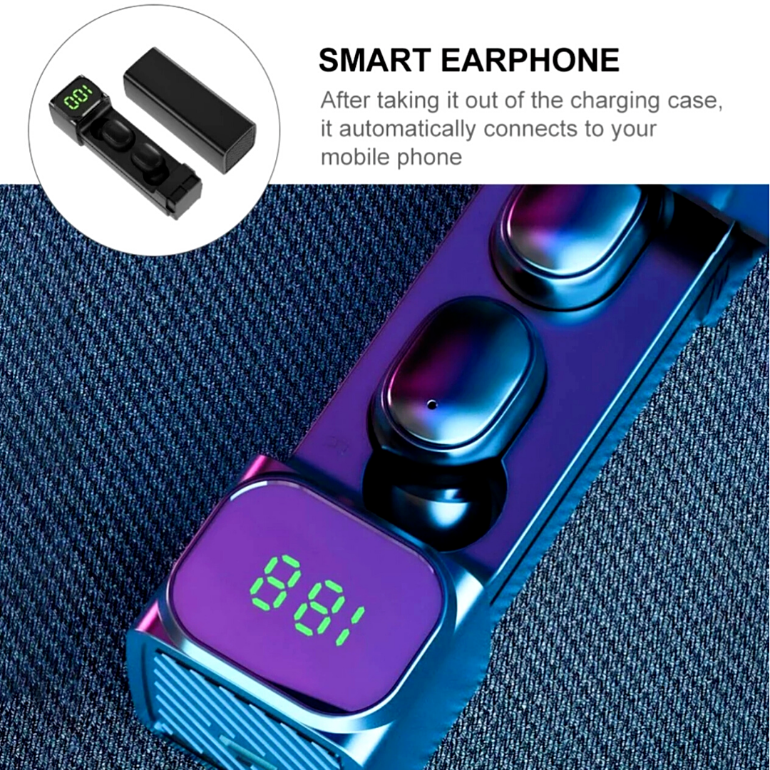 Wireless Earbuds Mini Bluetooth 5.1 Headphones with Charging Case Waterproof