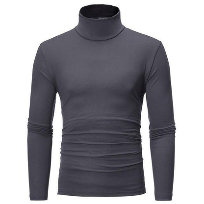 Men Roll Turtle Neck Tops T-Shirt Tee Winter Warm Thermal Long Sleeve Sweater