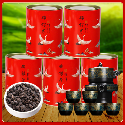 Glutinous Rice Fragrance Crushed Silver Tea Fossil Yunnan Pu'er Ripe Tea 50g/Can