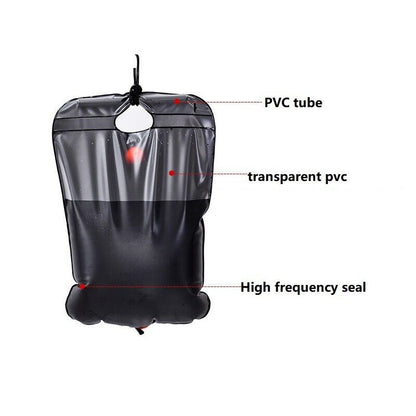 20L/40L Camping Shower Bag Solar Heated Portable Folding Outdoor Bath Bag Travel