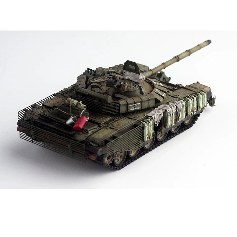 1/72 88MODLE Russian T-72B3M T72 Tank With Roof Battle Damage Edition Model