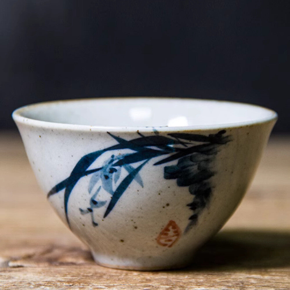 Ceramic Tea Cup, Chinese Handmade Retro Tea Cup, Kung Fu Tea Set, Master Cup