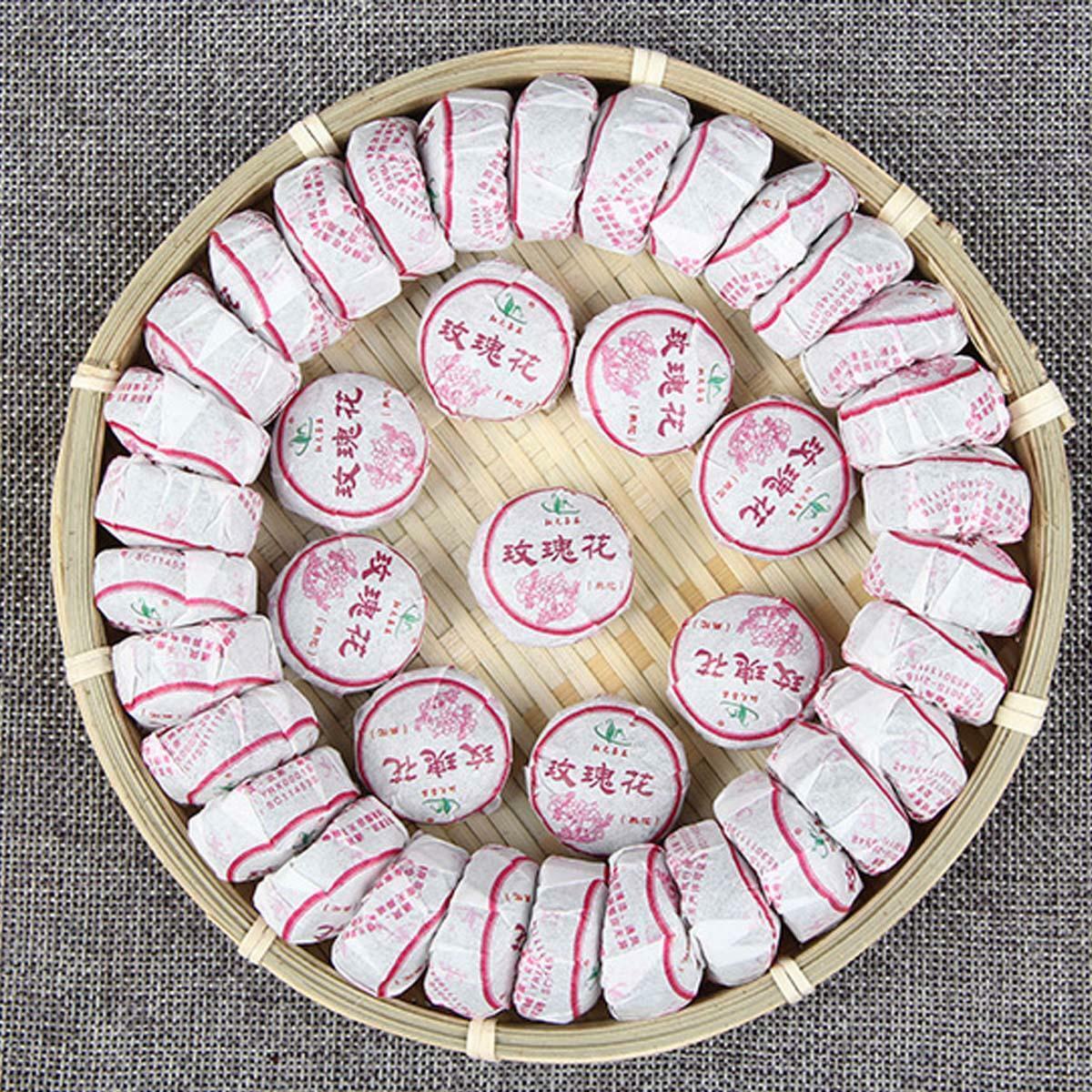 Mini Tuo Tea Rose Ripe Puerh Tea Chinese Yunnan Cooked Black Tea Health benefit