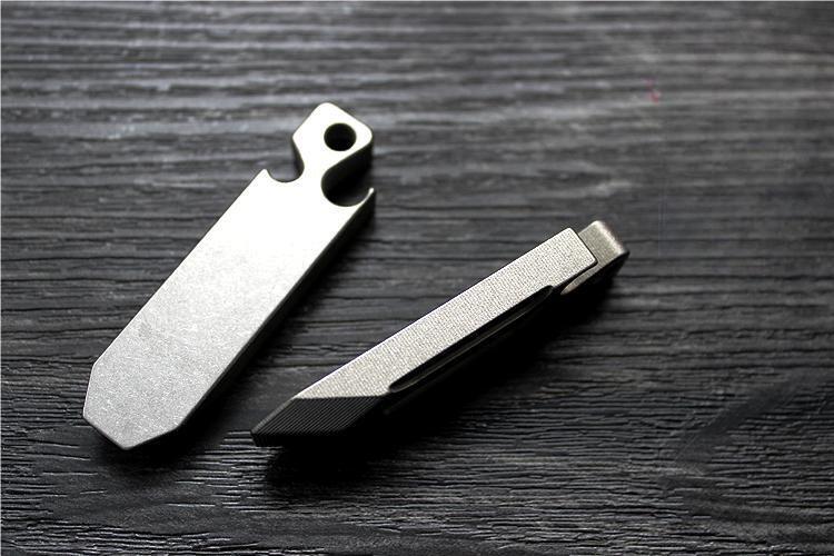 Titanium Alloy Pocket Pry Bar Crowbar EDC Camping Multi Tools Bottle Opener