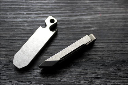 Titanium Alloy Pocket Pry Bar Crowbar EDC Camping Multi Tools Bottle Opener