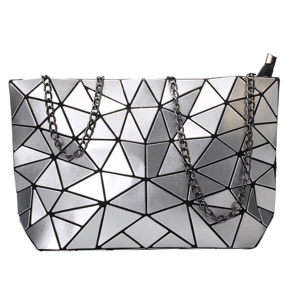 Chain Shoulder Bag Fashion Geometric Messenger Bags Crossbody Clutch 28*18*7.5CM