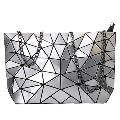 Chain Shoulder Bag Fashion Geometric Messenger Bags Crossbody Clutch 28*18*7.5CM