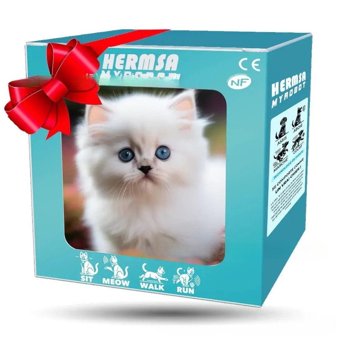 My Realistic Kitten Robot Activity Short Plush Toy
