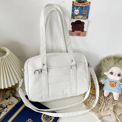 Messenger Bag PU Leather Shoulder Bag Large Capacity Handbags Crossbody Bag