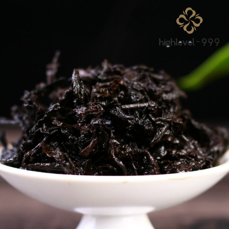 Lexingxiang Menghai Ancient Tree Ripe Pu'er Tea Cake 357g Aged Pu'er