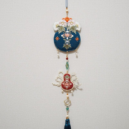 Original Hanfu Pendant Embroidered Sachet Tassel Ornament for Horse Face Skirt