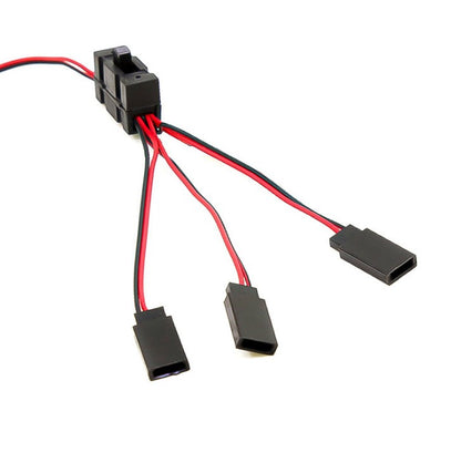 3 Way Wire LED Light On/off Switch Y Cable for 1/10 SCX10 TRX-4 RC Crawler Car