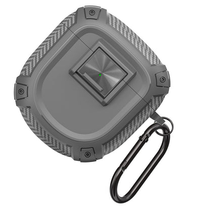 Grey Shockproof Case Cover w/ Carabiner For Bose QuietComfort Earbuds II/Ultra a