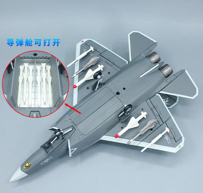 1:48 36CM CHINA J-35 Fighter Airplane Diecast Military Aircraft Plane Model