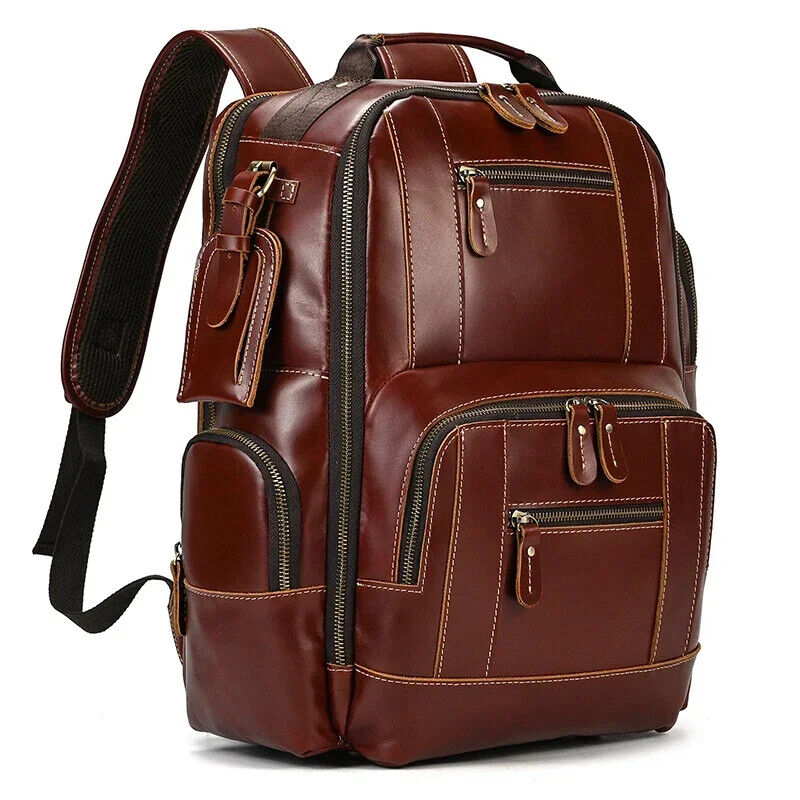 Bags Men's Backpack Backpack Travel Backpack School Bag Men Leather Daypack