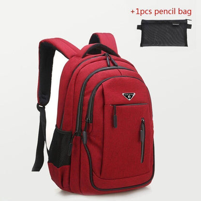 Backpack Men Laptop Backpacks 15.6 Oxford High School Bags Teen Student Backpack