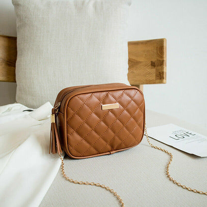 Messenger Bag Women Lingge Embroidery Female Shoulder Bag Ladies Crossbody Bags