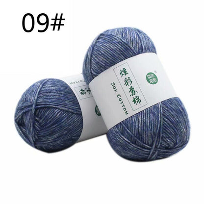 Hot Sale 100g Colourful Cotton Hand Skeins Soft Yarn Weave Crochet Knitting Yarn