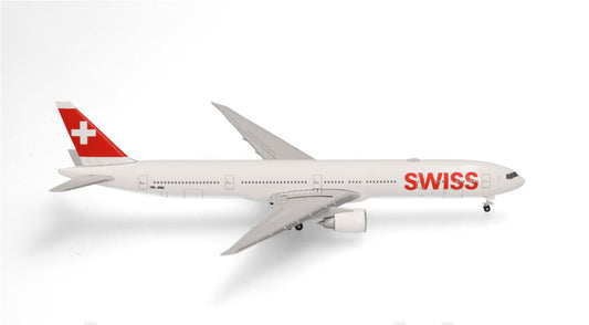 1:500 Herpa Swiss Boeing 777-300ER Passenger Airplane Diecast Model