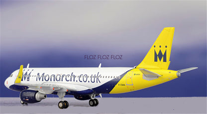 for Geminijets for Monarch Airlines for Airbus A320 G-ZBAA 1:400 Aircraft Model