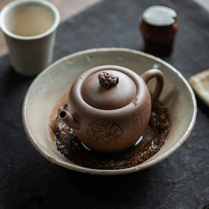 Handmade Tea Pot Original Ore Old Duan Clay Yixing Zisha Pot Wealth Bring Mascot