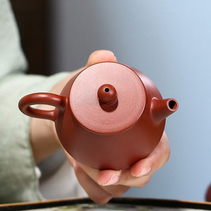 100ml Yixing Pure Handmade Purple Clay Pot Dahongpao Stone Scoop Tea