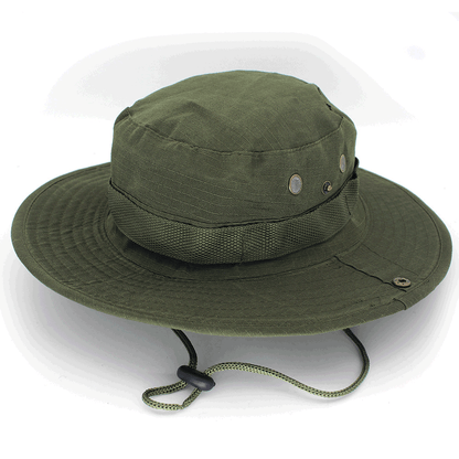 Boonie Bucket Hats Cap Cotton Fishing Hunting Mesh Summer Military Men Sun Brim