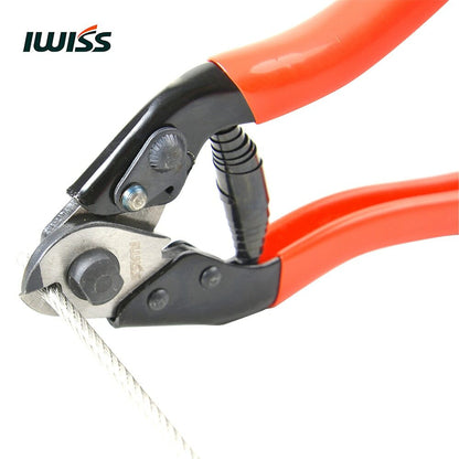 IWISS IWS-102 Wire Rope Crimping Tool Wire Rope Cutter 8inch Wire Cutting Pliers