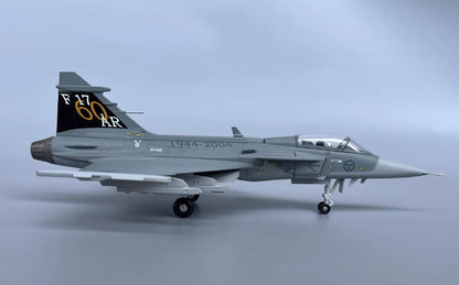 1:72 Aviation Saab JAS39A Gripen Swedish Air Force AF F17 Fighter Diecast Model