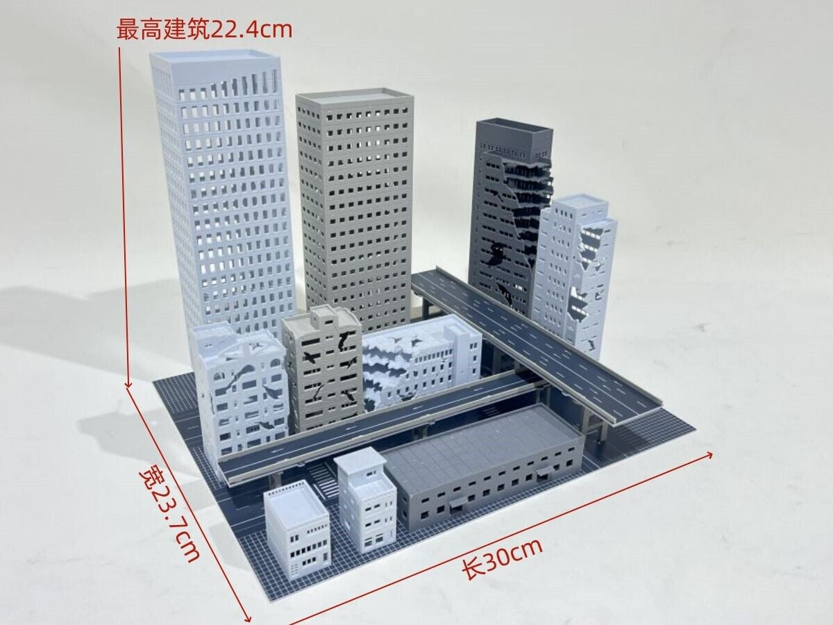 1/300 Building Model City Street House Scene Display Model