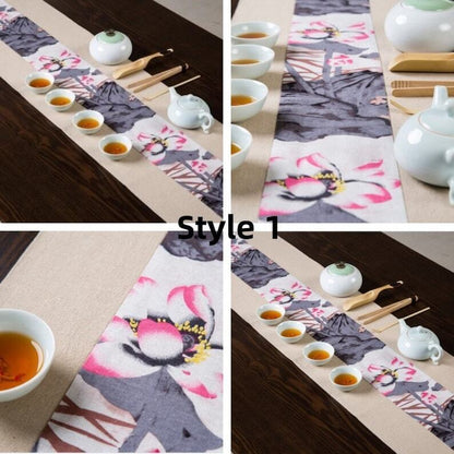 Burlap Table Mat|Tea Mat|Chinese Style Table Mat|Tea Ceremony Accessories