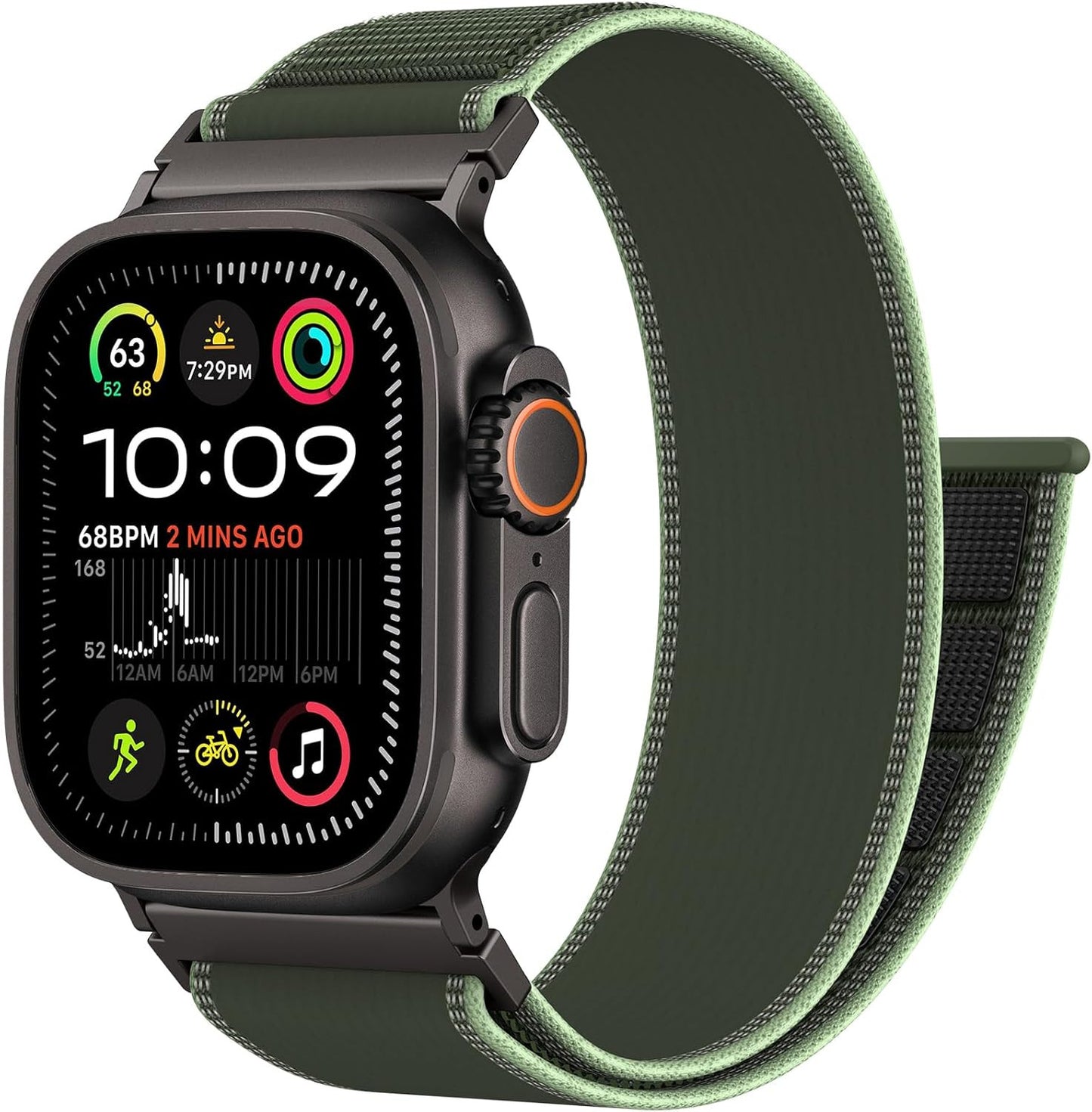 Trail Loop Nylon Sport Band Compatible with Apple Watch Ultra 3 2 Band for Men 4