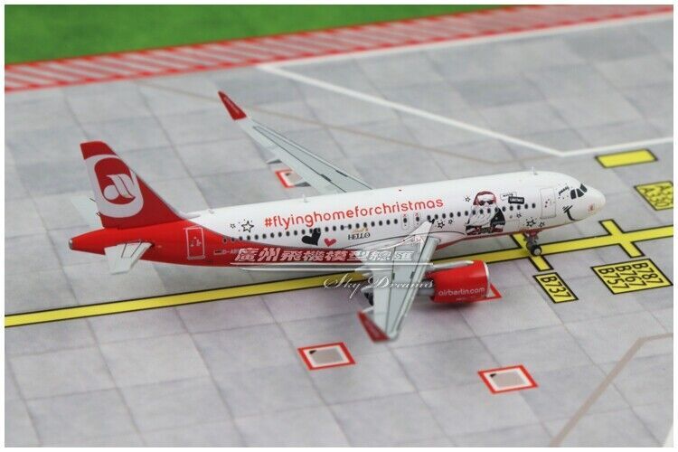 1:400 JC Wings Airberlin AIRBUS A320 Passenger Airplane Diecast Aircraft Model