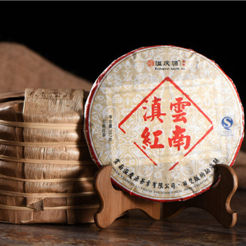 Top-Grade Yunnan Dian Hong Pu-Erh Tea Cake Spring Pu'er Black Tea Gift Tea 357g
