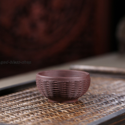 Chinese Yixing Zisha Tea Cup Marked 70ml Kungfu Cup Original Ore Handmade Cups
