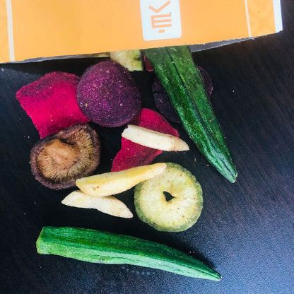 Colorful Dried Vegetables 50g*2 Bags Mixed Crispy Fruit And Vegetable Snacks