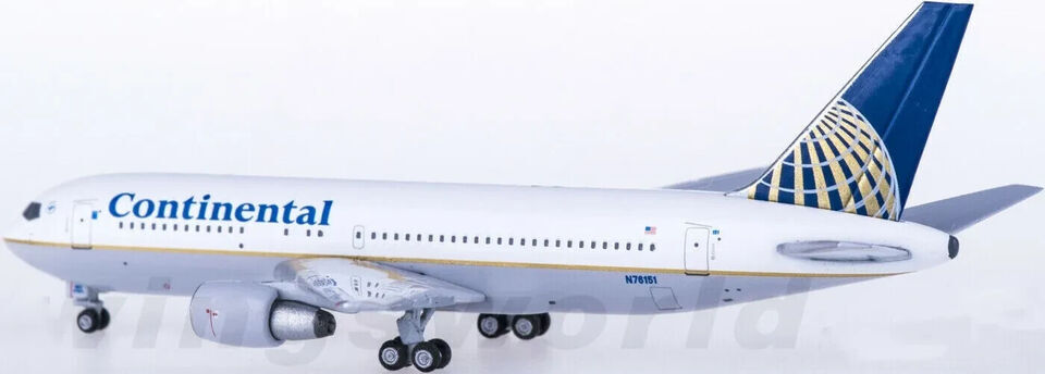 1:400 Aeroclassics Continental BOEING 767-200 Passenger Airplane Diecast Model